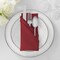 Lann's Linens Set of 12 Cloth Dinner Napkins, 20-inch Polyester Napkins, Washable and Reusable Fabric for Weddings, Hotels, Restaurants